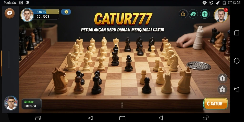 Gameplay menantang dalam permainan petualangan catur.