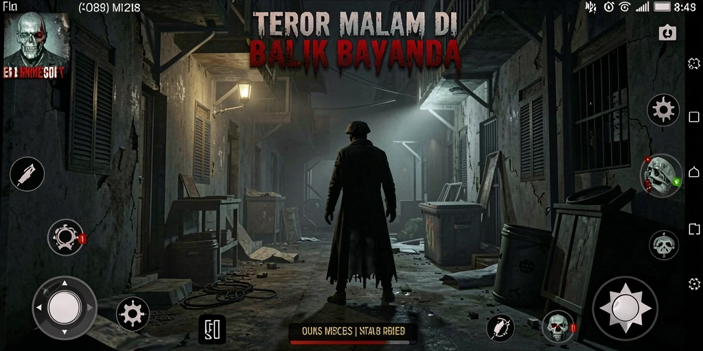 Gameplay FO8 yang mencekam dengan kegelapan yang menyelimuti.