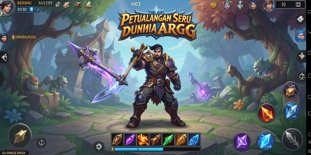 Tampilan gameplay H03 yang mengesankan di dunia ARPG.