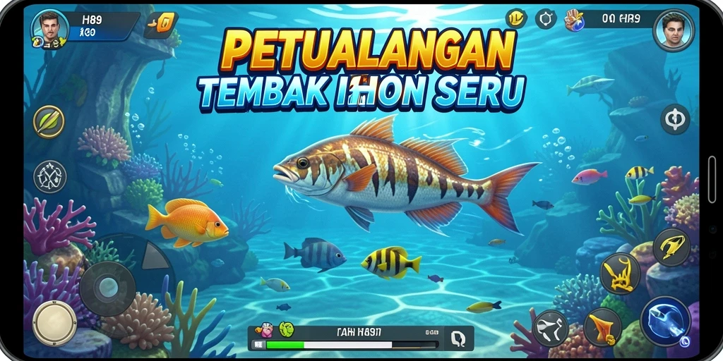Screenshot HR89 menampilkan gameplay yang penuh aksi Tembak Ikan.
