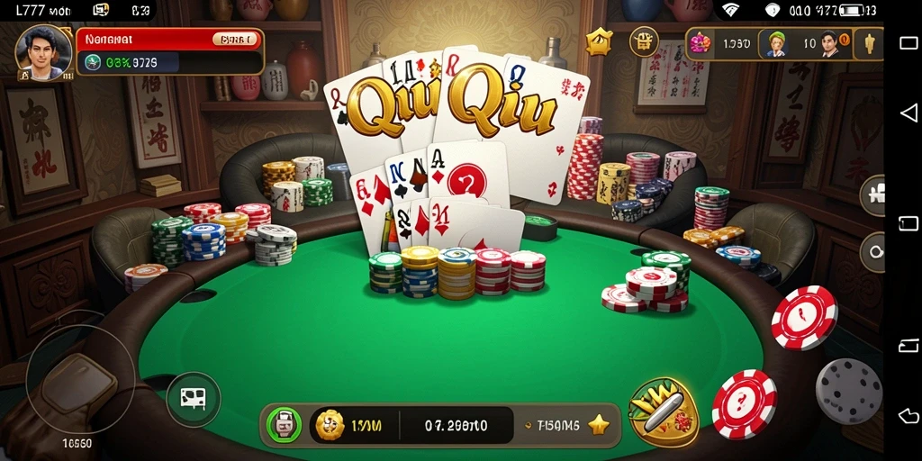 Tampilan gameplay seru L777 saat bermain QiuQiu.