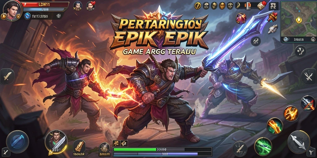 Tampilan seru pertarungan dalam gameplay ARPG LDN11.