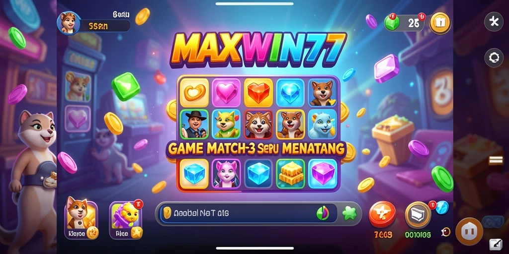 Gameplay seru dan penuh warna di MAXWIN77.
