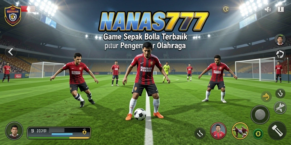 Tampilan menawan gameplay NANAS777 dalam aksi sepak bola.