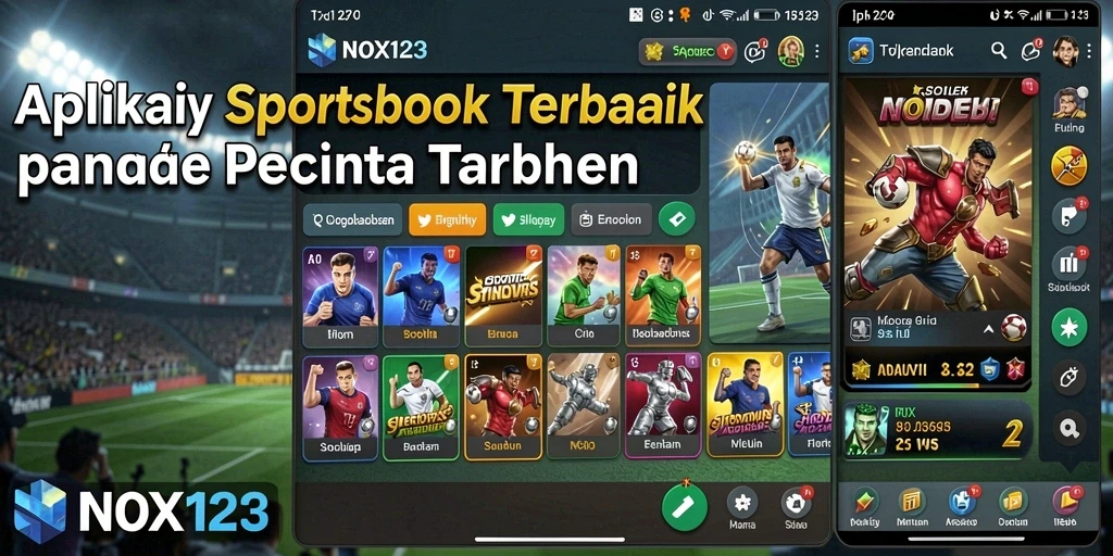 Tampilan gameplay taruhan sports di aplikasi NOX123 yang menarik.