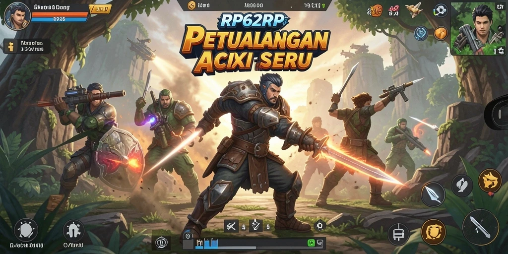 Tampilan menarik dari gameplay ARPG yang menegangkan di RP62RP.