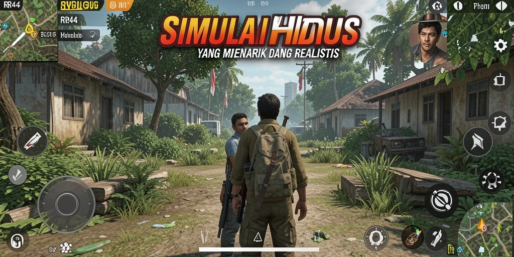 Screenshot dari gameplay RR44 menampilkan interaksi karakter yang menarik.