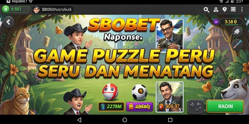 Screenshot SBOBET menampilkan gameplay Puzzle yang menantang.
