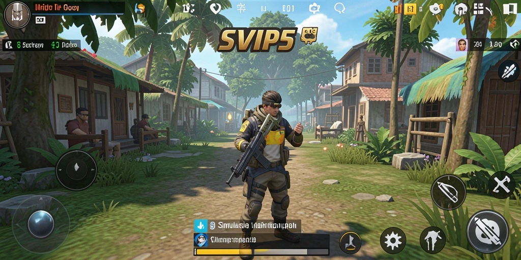 Tampilan utama gameplay SVIP5 menunjukkan simulasi kehidupan yang menarik.