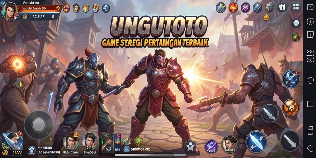 Tampilan gameplay seru dalam UNGUTOTO yang penuh strategi.
