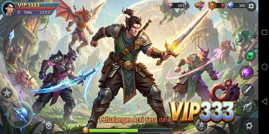 Tampilan epik dari pertempuran seru di VIP333.