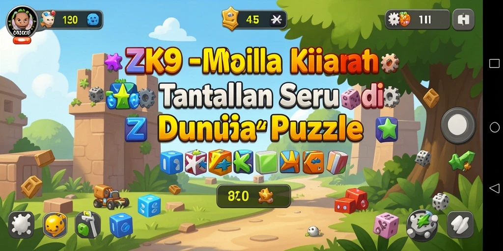 Gambaran gameplay ZK9 dengan tantangan puzzle yang menarik.